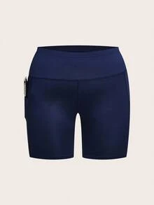 SHEIN Essnce Plus Size Women's Cute Leggings, Leggings, Quarter Pants Cycling Pants, 3 Pieces, Pants With Pockets, Casual Women's Pants, Fitness Yoga Pants, Gym Wear, High Elastic Comfort Pants Summer Outfits For Women,Biker Shorts Short Sets For Women,Shorts Sets In Women