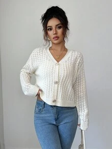 Selianne 2pcs Women's Elegant Minimalist Sweater Set, Autumn/Winter - Apricot - View 4