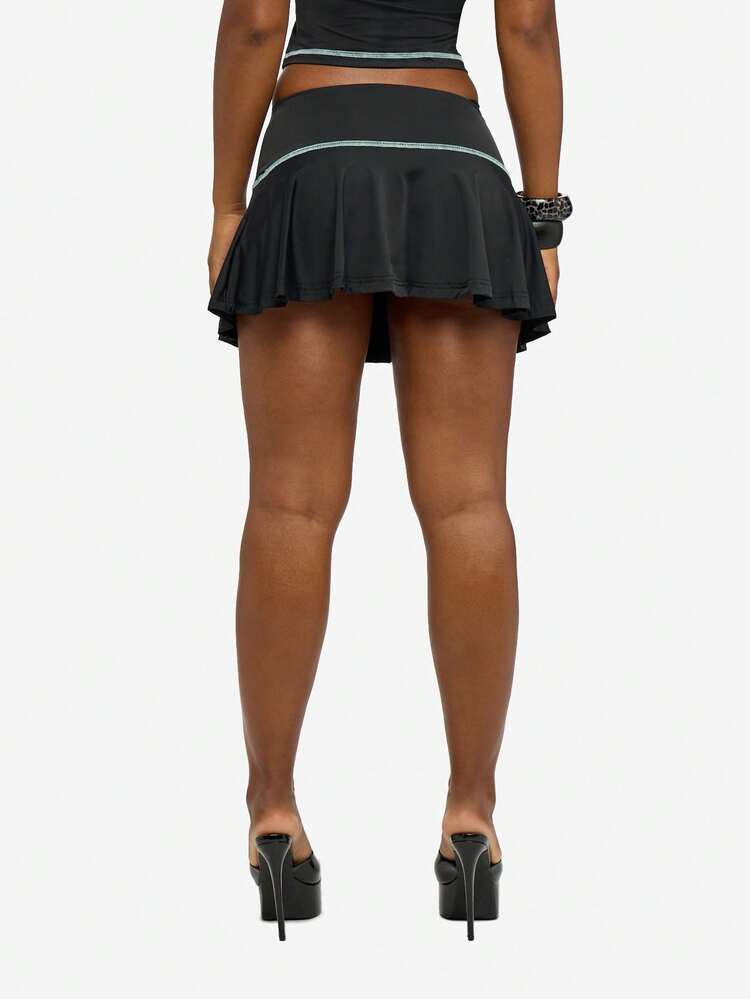 SUMWON WOMEN Mini Skirt With Contrast Trim