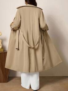 Zelara Áo khoác Trench Coat hai hàng khuy trơn màu cỡ lớn dành cho người đi làm thường ngày, Áo khoác Trench Coat tay dài ve có túi, Quần áo mùa đông dành cho nữ, Quần áo mùa đông dành cho nữ, Trang phục Halloween, Áo khoác Halloween, Quần áo công sở dành cho phụ nữ, Áo khoác công sở tối giản, Phù hợp để mặc hàng ngày, Đi làm, Tối giản, Thanh lịch và thời trang khi đi làm, Phong cách giản dị rộng rãi, Áo khoác trở lại trường, Áo khoác phong cách Old Money, Áo khoác mùa đông, Mùa thu, Mùa thu - Lạc đà - Xem 7