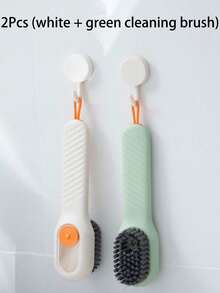 SHEIN 1Pc Multi-Purpose Soft-Bristle Brush For Shoe Cleaning, Prevents Damage - Multicolor - View 12