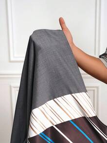 Slaydiva Bộ vest công sở trang trọng hàng ngày, thanh lịch, dễ mặc, dễ phối đồ, dáng rộng, tay dài, dáng rộng, họa tiết sọc, màu sắc cá tính, thiết kế thu đông 2025 dành cho phụ nữ ngoại cỡ - Nhiều màu - Xem 8