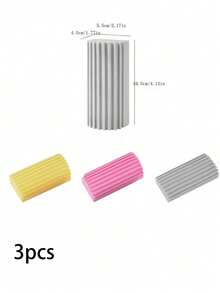 SHEIN 3 Peças Esponja de Limpeza Multiuso, Ferramenta Mágica de Remoção de Poeira, Espanador Doméstico Reutilizável de Poliestireno para Persianas, Vidros, Rodapés, Respiradouros, Espelhos e Trilhos de Janelas - Adequado para Sala de Estar, Banheiro, Cozinha