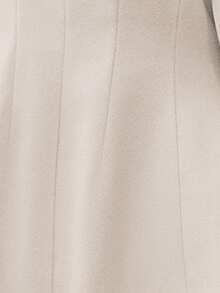 EMERY ROSE 女士时尚百搭纯色大衣，秋冬 - 杏色 - 查看 8