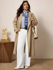 Zelara Áo khoác Trench Coat hai hàng khuy trơn màu cỡ lớn dành cho người đi làm thường ngày, Áo khoác Trench Coat tay dài ve có túi, Quần áo mùa đông dành cho nữ, Quần áo mùa đông dành cho nữ, Trang phục Halloween, Áo khoác Halloween, Quần áo công sở dành cho phụ nữ, Áo khoác công sở tối giản, Phù hợp để mặc hàng ngày, Đi làm, Tối giản, Thanh lịch và thời trang khi đi làm, Phong cách giản dị rộng rãi, Áo khoác trở lại trường, Áo khoác phong cách Old Money, Áo khoác mùa đông, Mùa thu, Mùa thu - Lạc đà - Xem 8