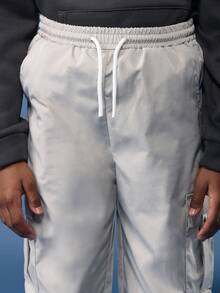 SUMWON Essentieller Street-Style Grafik-Hoodie Cargo-Hosen Set, Original-Creator-Design, urbane Mode für Winter, Herbst, Alltag, Lässig Zweiteiler Co-Ord