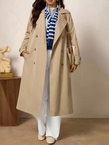 Zelara Áo khoác Trench Coat hai hàng khuy trơn màu cỡ lớn dành cho người đi làm thường ngày, Áo khoác Trench Coat tay dài ve có túi, Quần áo mùa đông dành cho nữ, Quần áo mùa đông dành cho nữ, Trang phục Halloween, Áo khoác Halloween, Quần áo công sở dành cho phụ nữ, Áo khoác công sở tối giản, Phù hợp để mặc hàng ngày, Đi làm, Tối giản, Thanh lịch và thời trang khi đi làm, Phong cách giản dị rộng rãi, Áo khoác trở lại trường, Áo khoác phong cách Old Money, Áo khoác mùa đông, Mùa thu, Mùa thu - Lạc đà - Xem 6
