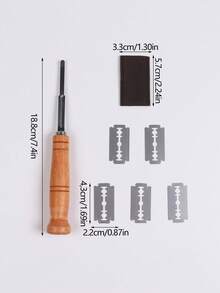 7 Stücke Edelstahl Brotmesser, französisches Baguette Brotmesser, multifunktionales Teigspaltewerkzeug, zum Backen verwendet