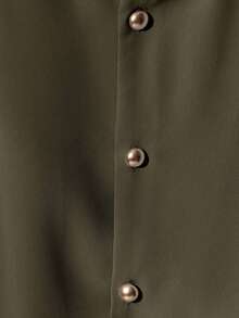 Franclia 时尚高端女士圆领短袖纽扣衬衫