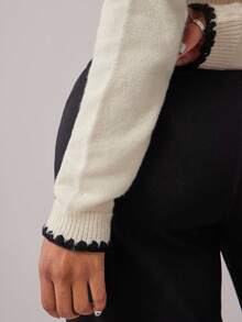 Radiana New Autumn V-Neck Knit Cardigan, French Style, Versatile French Style Clothes Button Up Cardigan,ملابس شتوية للنساء,Cozy Fall And Winter Clothes For Women - Beige - View 3