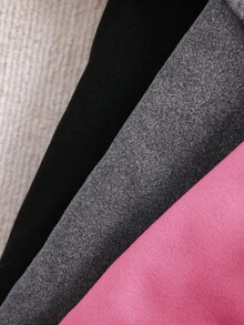 3 件套 Babygirl 可爱百搭针织弹力纯色荷叶边腰裤，秋冬 - 彩色 - 查看 5