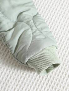 SHEIN 男婴小熊连帽外套，保暖内衬，休闲百搭，适合秋冬季节，男婴，我的第一个圣诞节，万圣节秋季男婴外套，婴儿外套，冬季婴儿服装 - 彩色 - 查看 8