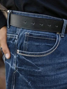 Manfinity Nomadique 男士复古西部牛仔风格宽松直筒牛仔裤