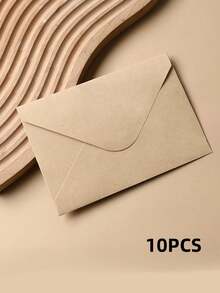 SHEIN 10/20/50/100 件牛皮纸 V 型自封信封适用于万圣节感恩节毕业典礼父亲节生日派对礼品卡礼品包装 - 彩色 - 查看 8