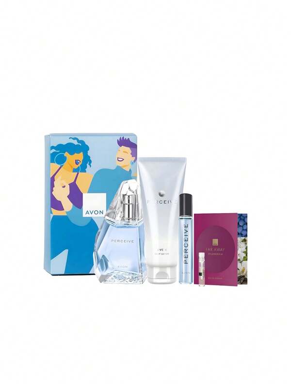 Avon Perceive Eau De Parfum 50 Ml Gift Set – Perfume Gift Set, Long-Lasting, For Women, Floral, Blue, Suitable For Daily Wear