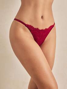 Charlaine 3件装 女士蕾丝边低腰丁字裤 - 彩色 - 查看 6