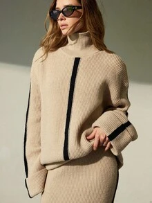 Aveloria Modichic 新款休闲宽松超大长款毛衣裙