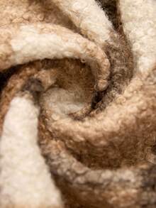 Manfinity Nomadique Men's Loose Fit Plaid Patched Pocket Drop Shoulder Overcoat Going Out Casual Color Block Overcoat, Fall/Winter - Multicolor - View 7