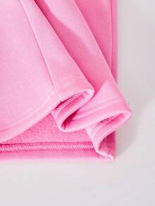 SHEIN Explorewe 2 Stücke/Set Straßen-coole Teenager Mädchen & Teenager Kalifornien Buchstaben & Nummer Grafik Hoodie Sweatshirt und gerade geschnittene Hose, geeignet für Lässig, Sport, Lässig Bekleidung im Herbst/Winter