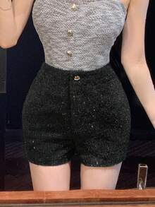 DAZY Women's Solid Color Shorts Fall