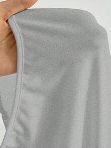 SHEIN PETITE 休闲简约纯色吊带连体裤适合夏季紧身女士紧身衣