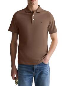 Men's Polo Shirts Brown - Brown - View 1