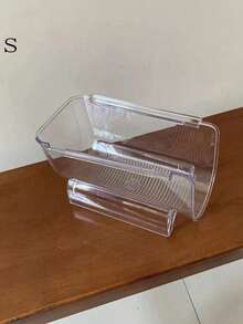 SHEIN 1pc Water Cup Storage Rack, Multi-Layer Storage Rack, Transparent Desktop Stackable Cup Holder, Dust-Proof Water Bottle Organizer