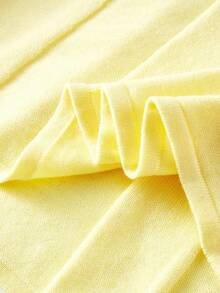 MOTF PREMIUM SCOOP NECK BIAS CUT SWEATER DRESS - Yellow - View 11