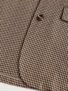 Sweetra Women's Plaid Long Sleeve Blazer Jacket, Office/Work Wear, Autumn