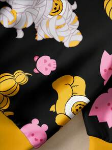 SHEIN X Care Bears 少女卡通图案长袖连帽卫衣 - 白色 - 查看 8