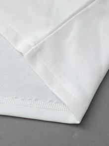 ROMWE MEN Street Life 男士圆领长袖创意图案印花时尚街头套头衫，秋季 - 白色 - 查看 6