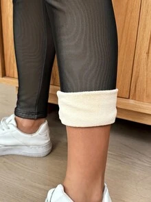 SHEIN 孕妇休闲保暖内衬紧身裤，冬季