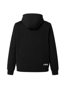 FILA Men's Hoodies Black - 黑色 - 查看 2