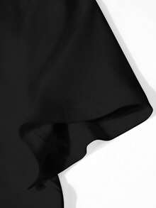 EMERY ROSE Halloween Pumpkin Ghost Print Plus Size T-Shirt - Black - View 4