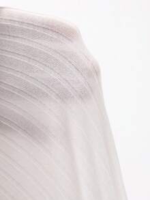 DAZY Áo thun dài tay trơn màu thường ngày dành cho nữ, đa năng cho mùa thu - trắng - Xem 8