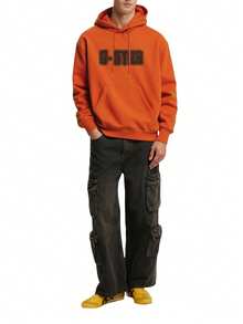G-Star Dotted Men's Hooded Sweater Orange - Red - View 3
