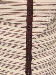 Nöista Long-Sleeve Knit Cardigan With Contrast Trim And A Fitted Silhouette, Offering A Retro-Inspired Layering Piece Ideal For Women's Winter Outfits; Perfect For Casual Seasonal Styling, Pairing With Blouses Or High-Waisted Pants, And Creating Polished Looks For Everyday Wear, Christmas Gatherings And Refined New Year Ensembles.