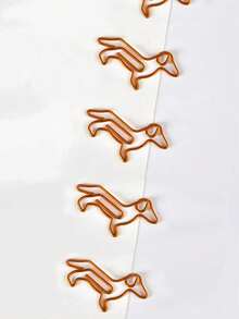 5/10/20pcs Dachshund Shaped Metal Paper Clips, Creative Lovely Animal Shaped Binder Clips, For Bags And Documents Back To School,Back To School,School Supplies