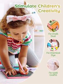 Teckwe 1 件液晶书写板涂鸦板玩具，彩色屏幕绘图板，可擦除和可重复使用的儿童手写板，适用于家庭学校教育和学习，适合男孩和女孩的儿童玩具，生日和返校礼物