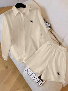 INAWLY Vintage Casual Loose 2 Pieces Set, Fashion & Versatile