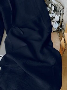 Jouncy Women's Casual Versatile Embroidered Detail Pants