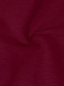 SHEIN Sparklyn 1 szt. Luźne, sportowe spodnie dresowe dla dziewcząt w wieku 1-2 lat, w jednolitym kolorze - Burgund - Zobacz 3