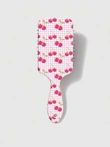 ROMWE Kawaii Cherry Bow & Leopard Pattern Airbag Massage Hair Brush, Smoothing Hair
