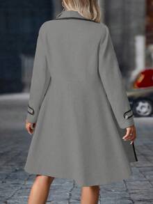 EMERY ROSE 女士休闲商务简约长袖大衣