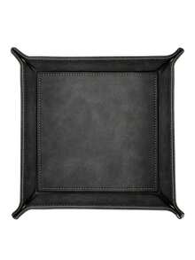 1pc Foldable Leather Desk Organizer Tray – PU Jewelry Box & Organiser For Keys, Remote, Rings, Earrings | Stylish Storage Box For Small Items, Accessories, And Home Decor Back To School - 彩色 - 查看 6