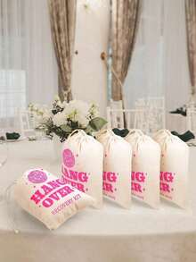 12pcs Hangover Gift Bag Loose Single Party Gift Drawstring Tool Bag Suitable For Wedding Bride Gifts, Hangover Survival Guests, Bridesmaids, Single Party Supplies,Christmas
