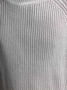 SUMWON 经典绞花针织套头毛衣，圆领罗纹饰边，冬季休闲舒适针织衫，保暖经典时尚必备纯色 - 灰色 - 查看 6