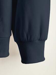 SHEIN 女士休闲拉链卫衣外套，字母印花图案，秋季新品