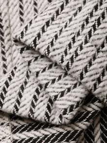 FRIFUL Women's Striped Fabric Elastic Waist Drawstring Straight Leg Loose Casual Pants, Versatile, Autumn - Grey - View 7