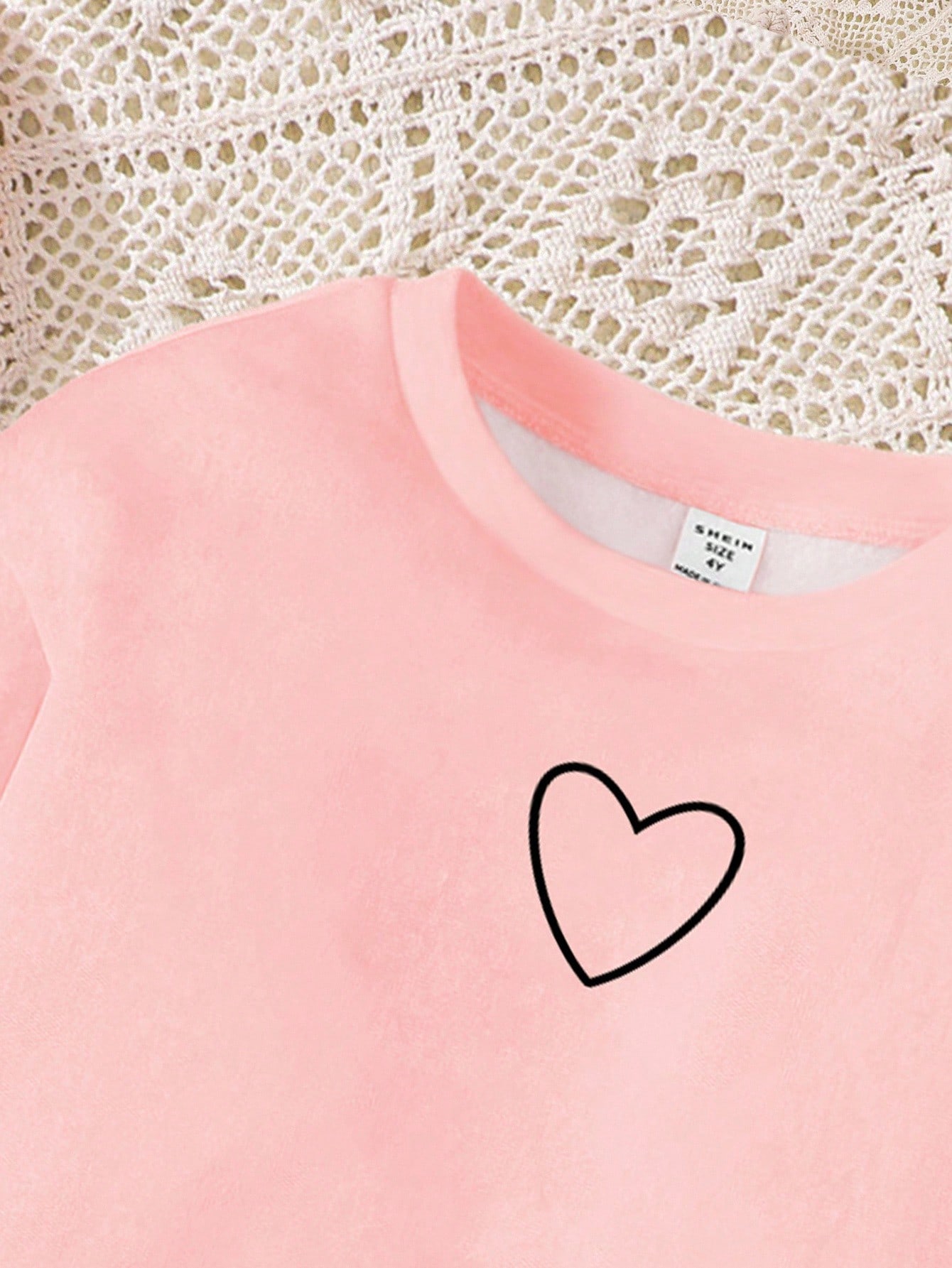 SHEIN طقم بلوزة كاجوال فضفاضة و سراويل ضيقة بنمط ق...